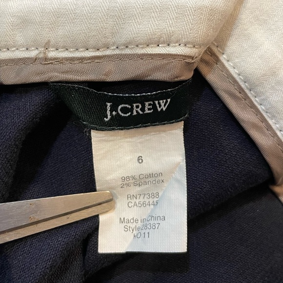 J.Crew Pencil Skirt Women's Size 6 Black 98% Cotton Stretch Ribbed - Picture 6 of 10